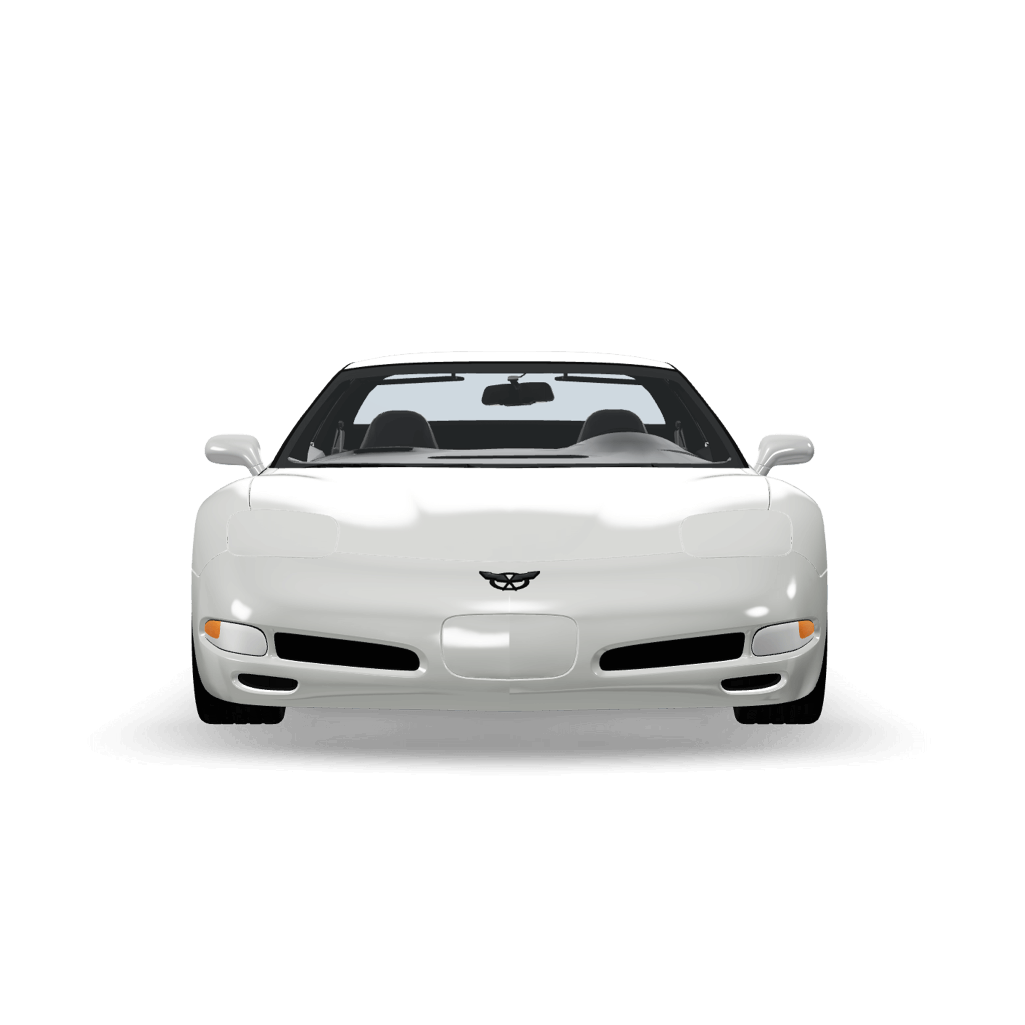 Front 3D render of the Corvette